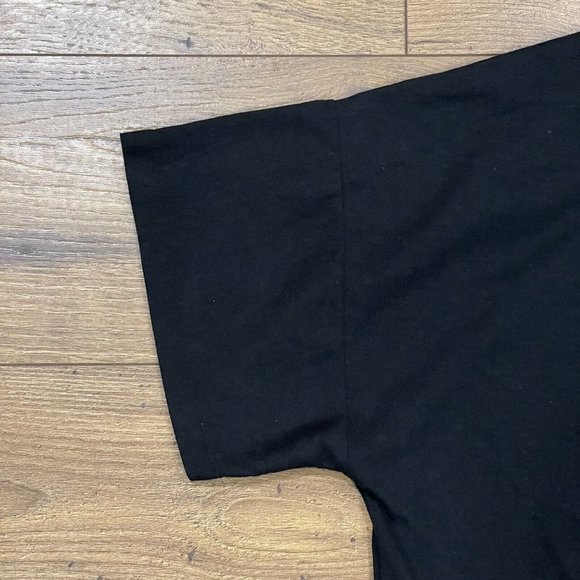 Vintage NiteWear Sleep Tee One‎ Size Puffy Paint Heart 80s 90s Gown Shirt Black - Picture 7 of 11